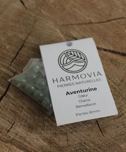 Perles Aventurine Verte 8mm sur fil 40cm